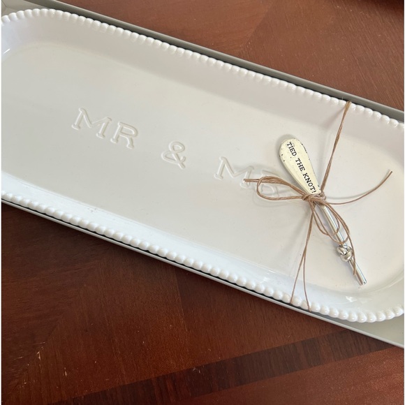 Mr & Mrs serving plate - Picture 3 of 6